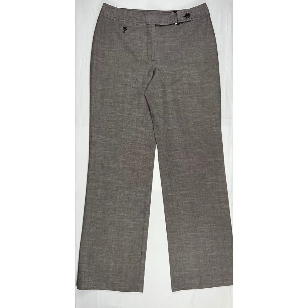 Ann Taylor Signature Fit Brown Micro Weave Dress Pants Trousers 172254 Size 6